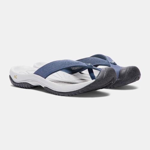 Men's Keen Waimea H2 Sandals Navy Grey | WMJ-130865