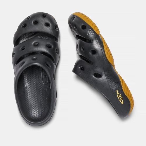 Men's Keen Yogui Sandals Black | ZKL-375814