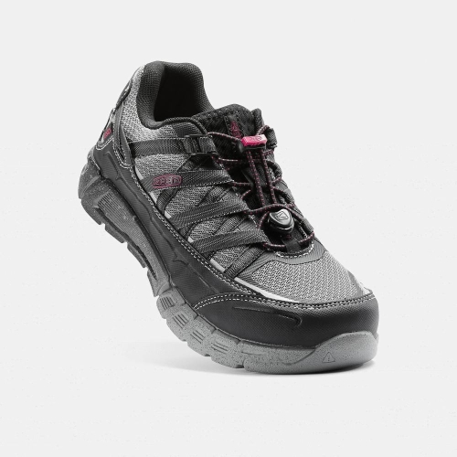 Women's Keen Asheville Esd Aluminum Toe Work Shoes Black Grey | EHQ-728961