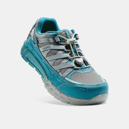 Women's Keen Asheville Esd Aluminum Toe Work Shoes Blue Grey | XOA-687195