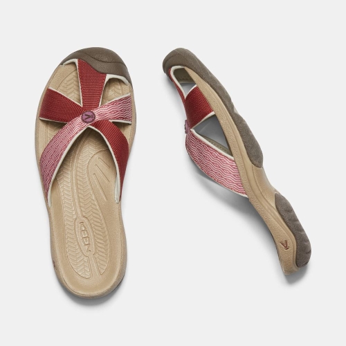 Women's Keen Bali Beach Closed-toe Sandals Red | YWJ-693872