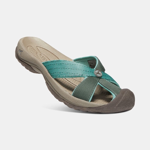 Women's Keen Bali Beach Closed-toe Sandals Green | YXN-478259