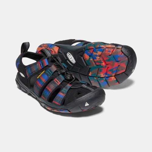 Women's Keen Clearwater Cnx Hiking Sandals Black Multicolor | KQR-946872