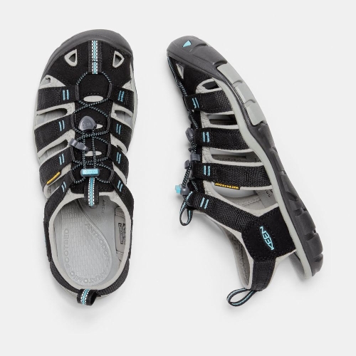 Women's Keen Clearwater Cnx Hiking Sandals Black | ZUX-327895