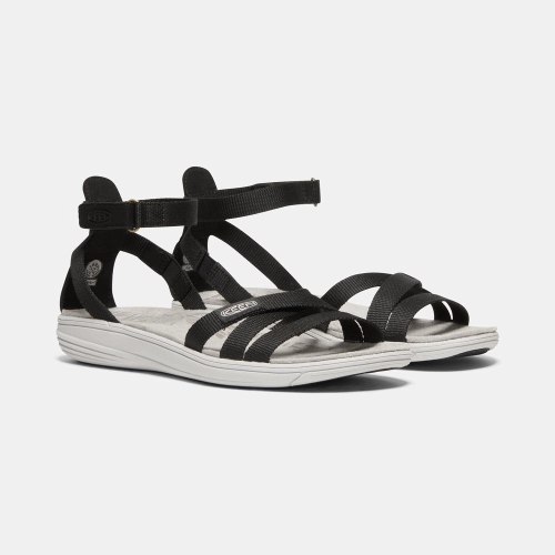 Women's Keen Damaya Ankle Strap Sandals Black | XBU-978524