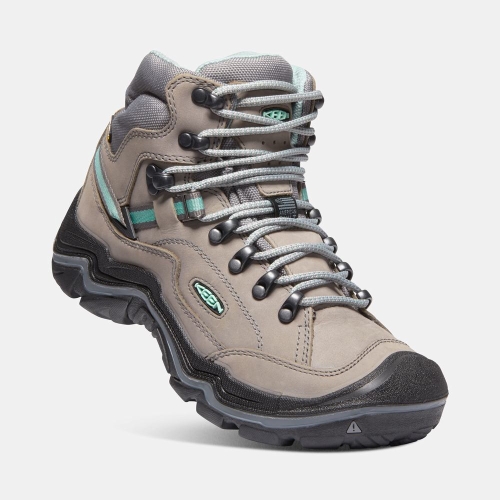 Women's Keen Durand II Waterproof Hiking Boots Khaki Grey | JIP-630172