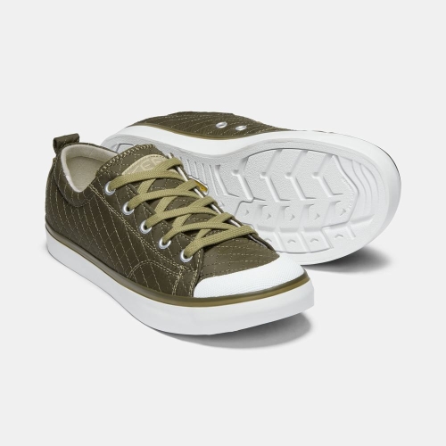 Women's Keen Elsa II Quilted Sneakers Olive | NFW-153762