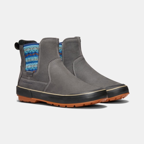 Women's Keen Elsa II Waterproof Chelsea Boots Grey | LHB-086942