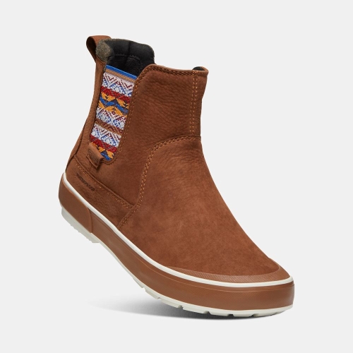 Women's Keen Elsa II Waterproof Chelsea Boots Brown | YGL-015734