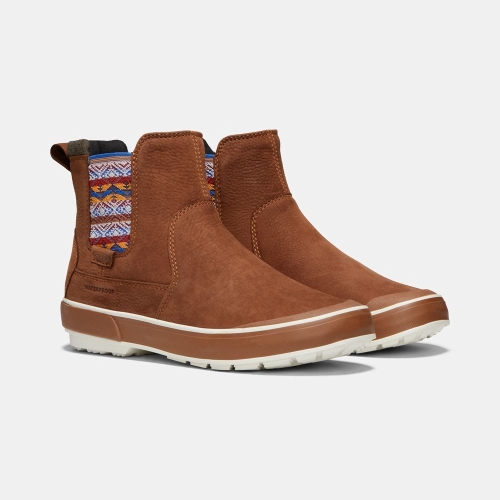 Women's Keen Elsa II Waterproof Chelsea Boots Brown | YGL-015734