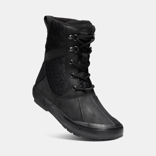 Women's Keen Elsa II Waterproof Quilted Winter Boots Black | KYG-185430