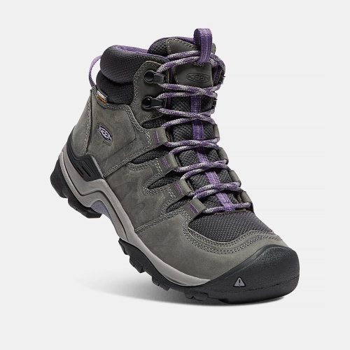 Women's Keen Gypsum II Waterproof Mid Hiking Boots Grey Purple | TUP-380921