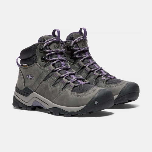 Women's Keen Gypsum II Waterproof Mid Hiking Boots Grey Purple | TUP-380921