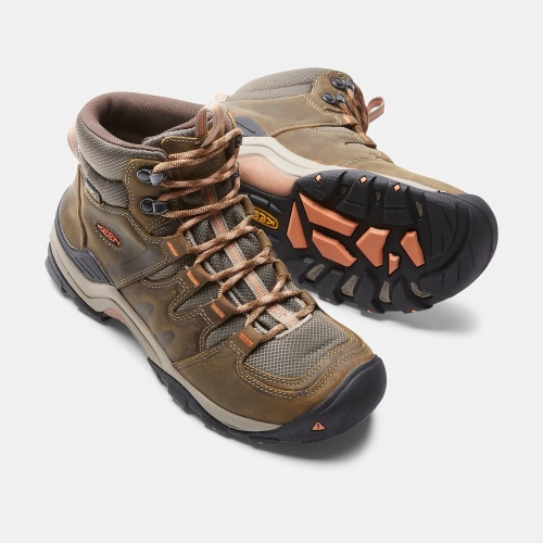 Women's Keen Gypsum II Waterproof Mid Hiking Boots Brown | XQL-649710