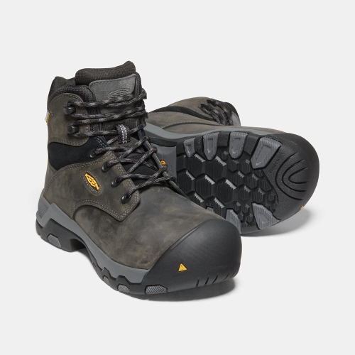 Women's Keen Helena 6 Waterproof Composite Toe Work Boots Dark Olive | EKA-297430