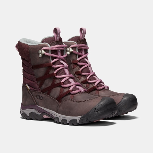 Women's Keen Hoodoo III Lace Up Winter Boots Purple | IHA-346851