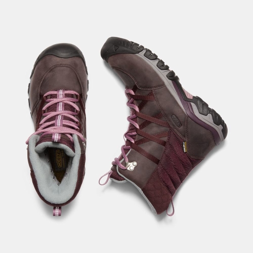 Women's Keen Hoodoo III Lace Up Winter Boots Purple | IHA-346851