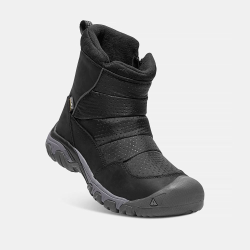 Women's Keen Hoodoo III Low Zip Snow Boots Black | XZH-825019