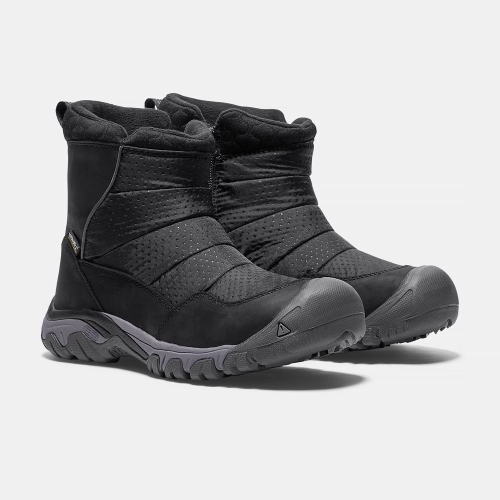 Women's Keen Hoodoo III Low Zip Snow Boots Black | XZH-825019