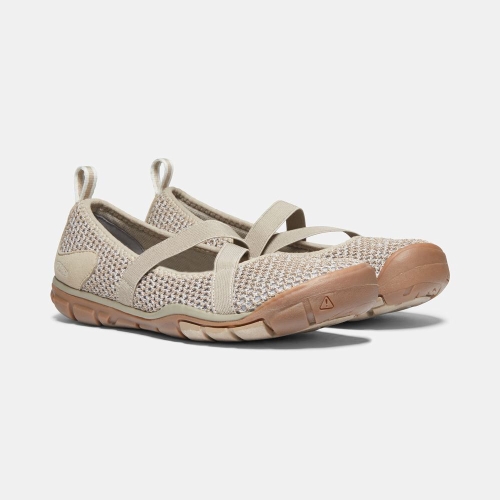 Women's Keen Hush Knit Mary Jane Shoes Beige | FER-162075