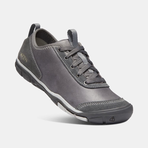 Women's Keen Hush Leather Cnx Casual Shoes Deep Grey | FGH-507163