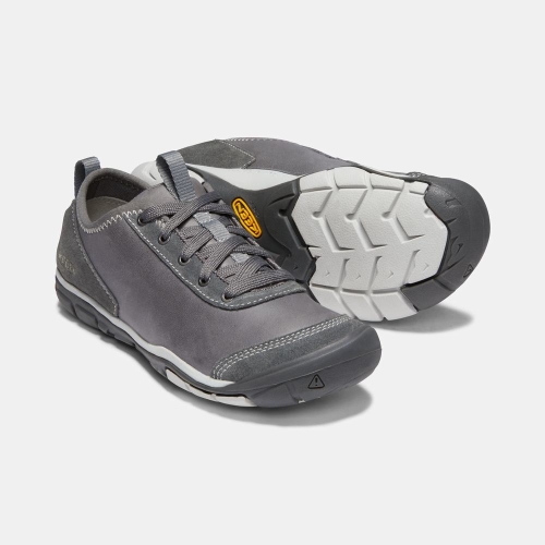 Women's Keen Hush Leather Cnx Casual Shoes Deep Grey | FGH-507163