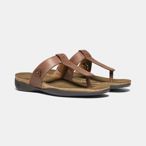 Women's Keen Kaci Ana Posted Sandals Brown | VCT-618905