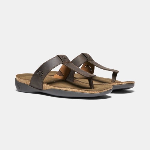 Women's Keen Kaci Ana Posted Sandals Coffee | RDP-093574