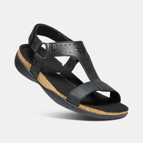 Women's Keen Kaci Ana T-strap Sandals Black | VHD-890124