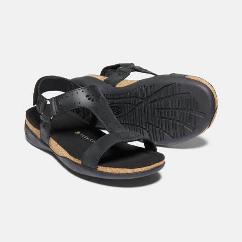 Women's Keen Kaci Ana T-strap Sandals Black | VHD-890124