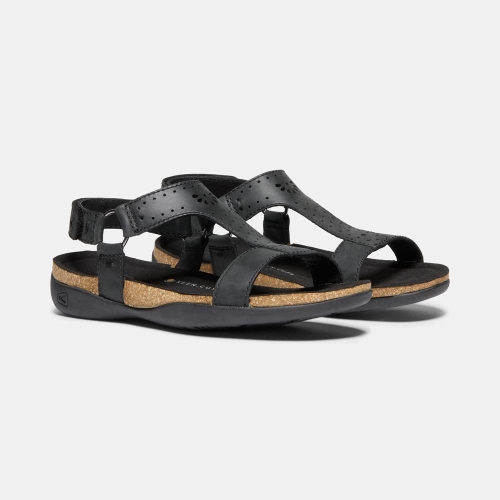 Women's Keen Kaci Ana T-strap Sandals Black | VHD-890124