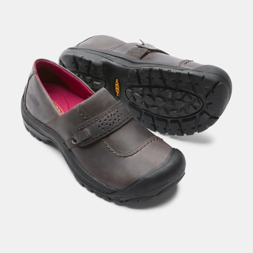 Women's Keen Kaci Full Grain Slip On Shoes Coffee | QTW-584739