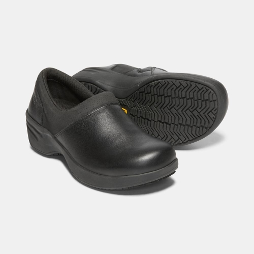 Women's Keen Kanteen Soft Toe Work Shoes Black | DNH-516482