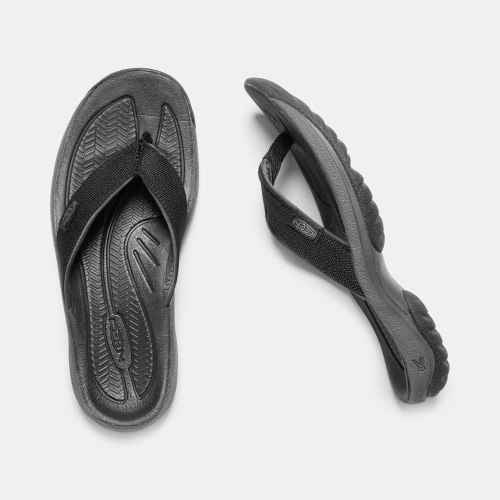 Women's Keen Kona Flip II Flip-Flops Black | TEB-156943