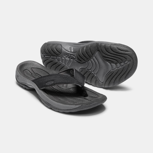 Women's Keen Kona Flip II Flip-Flops Black | TEB-156943