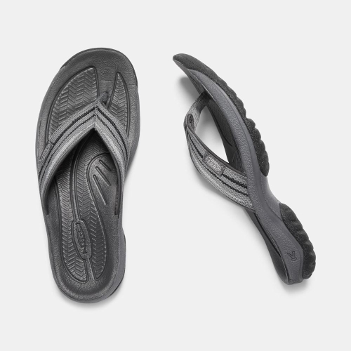 Women's Keen Kona Flip II Flip-Flops Grey Black | NLI-803751