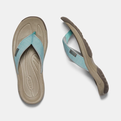 Women's Keen Kona Flip II Flip-Flops Green | VOK-864710