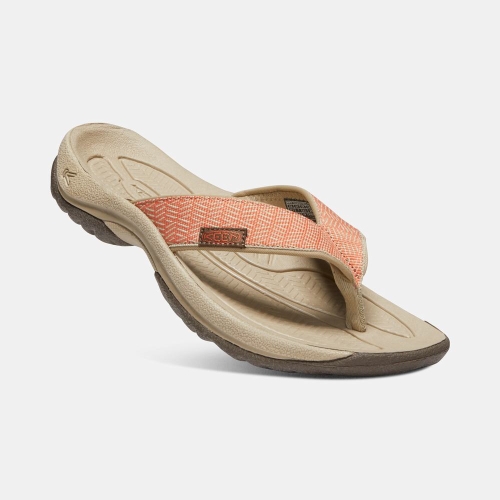 Women's Keen Kona Flip II Flip-Flops Orange Khaki | GQM-637801