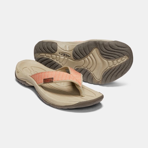 Women's Keen Kona Flip II Flip-Flops Orange Khaki | GQM-637801