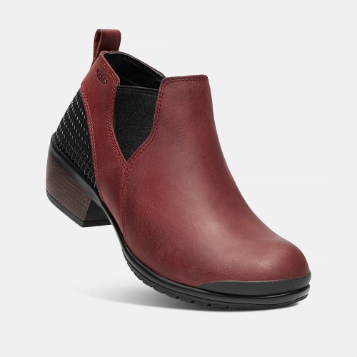 Women's Keen Morrison Chelsea Boots Burgundy | DTS-523678