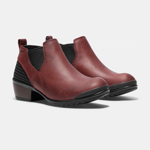 Women's Keen Morrison Chelsea Boots Burgundy | DTS-523678