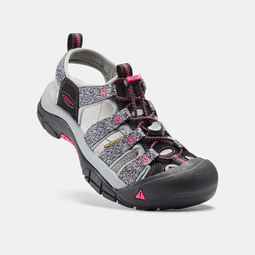 Women's Keen Newport H2 Hiking Sandals Black Rose | GKE-750412