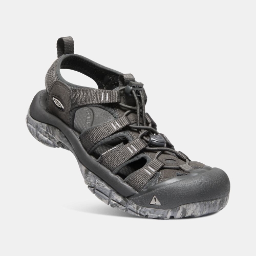 Women's Keen Newport H2 Hiking Sandals Black | UOX-290137