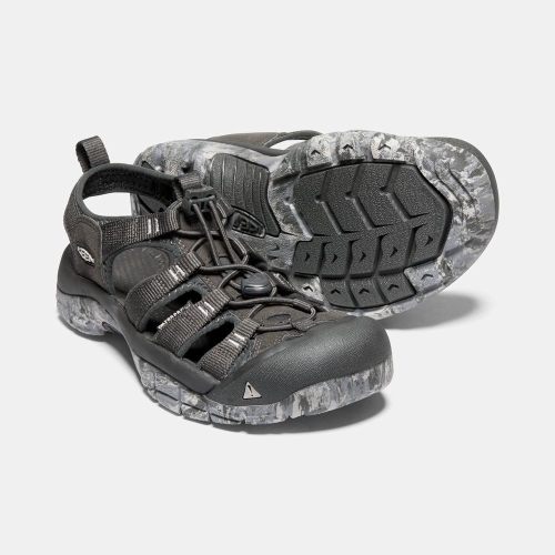 Women's Keen Newport H2 Hiking Sandals Black | UOX-290137