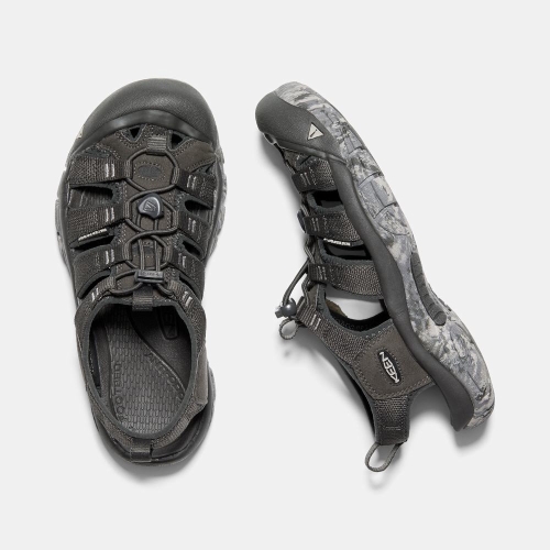 Women's Keen Newport H2 Hiking Sandals Black | UOX-290137