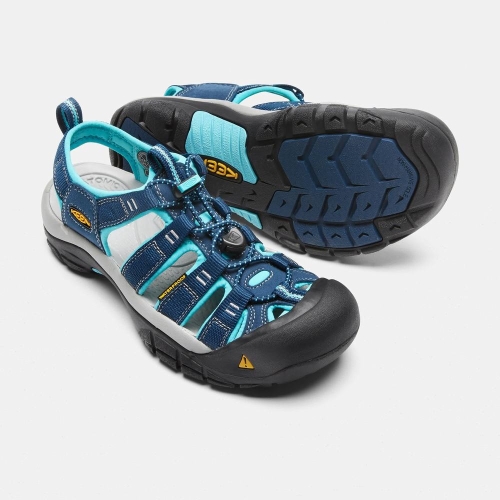 Women's Keen Newport H2 Hiking Sandals Navy Blue | ZGJ-652978