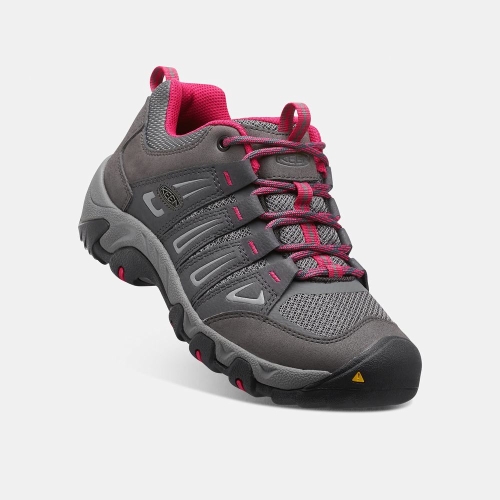 Women's Keen Oakridge Hiking Shoes Grey Rose | EUH-576231