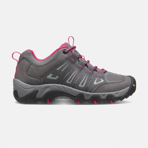 Women\'s Keen Oakridge Hiking Shoes Grey Rose | EUH-576231