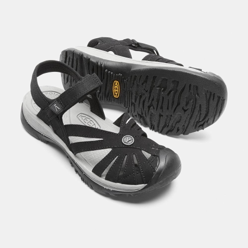 Women's Keen Rose Sandals Black Grey | IEH-548037