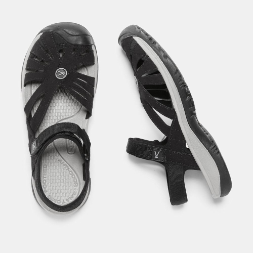 Women's Keen Rose Sandals Black Grey | IEH-548037